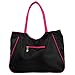 kilofly Girl's Water Resistant Ballet Dance Shoulder Bag Handbag + Beauty Pouch