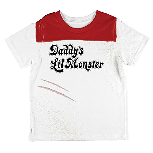Halloween Daddy's Little Monster Costume All Over Toddler T Shirt