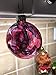 glasburg 80mm Clear Glass Disc Christmas Ornaments Set of 6