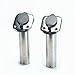 Amarine Made 2Pcs Stainless Steel Fishing Rod Holder Flush Mount with Black PVC Cap and Liner Boat Rod Holder 30 Degrees