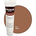 Keromask Full Coverage Concealer | Dark No 1 | Camouflage Makeup | Waterproof Concealer | Hypoallergenic | Vitiligo, Tattoo, Rosacea, Tattoo Cover |24 Shades