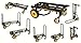 Rock-N-Roller R8RT (Mid) 8-in-1 Folding Multi-Cart/Hand Truck/Dolly/Platform Cart/34" to 52" Telescoping Frame/500 lbs. Frame Capacity, Black primary