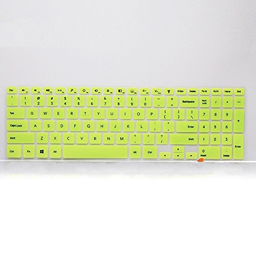 Leze Ultra Thin Soft Backlit Silicone Keyboard Protector Skin Cover for 15.6" New Dell Inspiron 15HR 15HD 7000 Seires 15HD-1528 15HD-2528 15HD-2628T 15HD-2828T 15HD-1828T 15HD-1628T 15-7537, Dell Inspiron 15 7000 series 15-7537, i7537T, i7537T-3342sLV, i7537T-1121sLV, i7537T-4340sLV US Layout Semi-Green