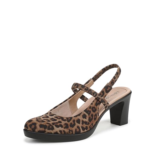 LifeStride Womens Evoke Pump Brown Leopard 5 M