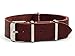 Benchmark Straps 20mm Oxblood Oiled Leather NATO Watchband (More Colors Available)