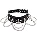 Leather Choker Collar For Women,Sexy Soft PU Leather Choker Necklace (Black)