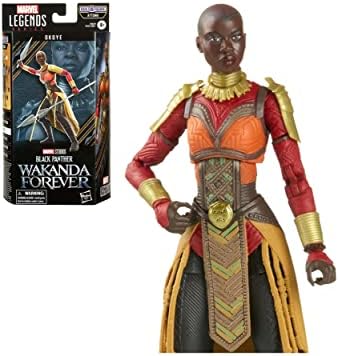 Marvel Legends Okoye – Action Figure 15 Cm Da Black Panther: Wakanda Forever, Con Lancia E Parte Build-a-Figure - 4