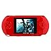 JouerNow Red PXP 3 Handheld Portable LED Game Console Slim Station,16 Bit Retro Video,2 Extra Cartridge,150+ Games,Game player toys for kids perfect gifts