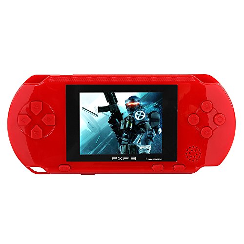 JouerNow Red PXP 3 Handheld Portable LED Game Console Slim Station,16 Bit Retro Video,2 Extra Cartridge,150+ Games,Game player toys for kids perfect gifts JouerNow Red PXP 3 Handheld Portable LED Game Console Slim Station,16 Bit Retro Video,2 Extra Cartridge,150+ Games,Game player toys for kids perfect gifts