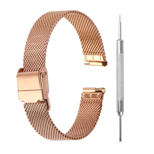 Stainless Steel Mesh Watch Band for Men Women,Quick