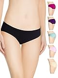 Nabtos Women Cotton Hipster Plain Underwear Panties (Pack of 6) (Medium/6, Multi 6 colors)