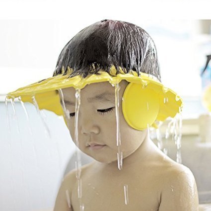 GVC Soft Baby Shower Cap Children Adjustable Bath Cap Soft Material