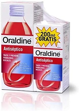 ORALDINE Antiseptic 400ml+200ml, Black, 600 ml (Pack of 1)