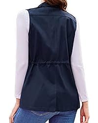 Koodred Women's Casual Military Utility Vest