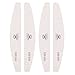 Makartt Zebra Nail File Washable Double Sided Emery Board 10 Pieces 150 150 Grit