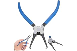 PUSKIU Electrical Disconnect Pliers, 2024 Upgrade Electrical Connector Disconnect Pliers Automotive Electrical Connector Disconnect Pliers Long Spark Plug Removal Pliers Universal Pipe Clip Repair Tool