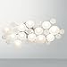 Modern Lilypad Ceiling Light Semi Flush Mount Fixture Chrome 30