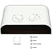 PuraFlame 1250W Clara White 9-Inch Mini Portable Electric Heater, White