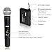 Portable UHF Wireless Microphone System - 32 Channel Set w/ Handheld Mic, ¼” Transmitter and Receiver, Supports Multiple Microphones For Outdoor, PA, Karaoke, DJ and Conference - Pyle