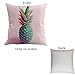 Throw Pillow Covers 4 Pack - Tropical Decorative Square Cotton Case Linen Cushion Cover Cases Mermaid Pillow 16 by 16 Inches - COVERS ONLY