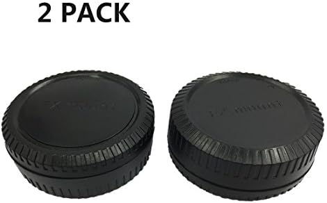 2 PACK Body Cap & Camera Rear Len Cover Set For Fuji X Mount Camera Fits Fujifilm X-Pro1 X-PRO2 X-E1 X-M1 X-A1 X-E2 X-T1 X-T2 X-T10 X-A3 Camera & XF XC Lens