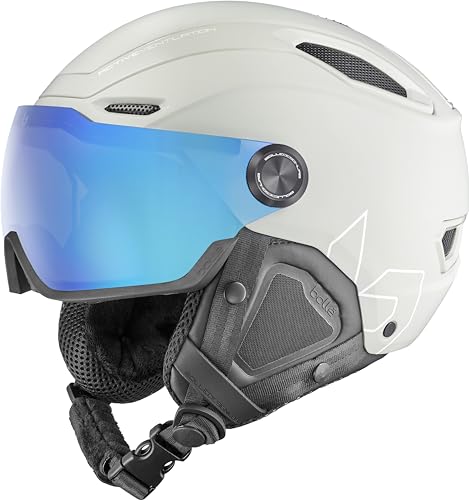 bolle - V-LINE, Lightest Grey Matte, Photochromic Blue Cat 1 to 3, Small, Snow Helmets, Unisex, Adult
