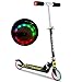 WeSkate B3 Scooter for Kids with LED Light Up Wheels, Adjustable Height Kick Scooters for Boys and Girls, Rear Fender Break|5lb Lightweight Folding Kids Scooter, 110lb Weight Capacity (Black/B3/FBA)