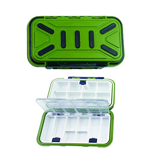 sylbx Angelkoffer wasserdicht Angelzubehör Köderbox 16 Fächer Angelbox Tragbare Angelköderbox Aufbewahrungsbox…