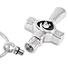 Cross Memorial Urn Necklace for Ashes - Cremation Keepsake Pendant - Funnel Fill Kit Included