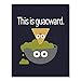 Funny Guacamole Lover Art Print Cute Avocado Food Pun Humor Poster This Is Guacward Chips Party Snack Mexican Home Decor 8 x 10 Inches