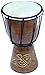 Djembe or Jembe Drum With nature and Animals carving from Jerusalem - Small (19cm or 7.5 Inches high) by Holy Land Market