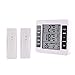 COLIBYOU Refrigerator Thermometer Wireless Digital Freezer Thermometer with 2PCS Wireless Sensors with Audible Alarm for Indoor Outdoor Thermometer (Battery not Included)
