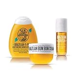 Sol De Janeiro Brazillian Obsession Colletions, Full Size (240ml) Brazilian Bum Bum Cream, Full size (385 ml) Brazilian 4Play Cream Gel, (240 ml) Full Size Brazilian Body Mist - Bundle 3 Pack
