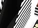 Blu Monaco Black - White Stripes Desk Organizers and Accessories - 4 Piece Desktop Cubicle Decor Set - Letter - Mail Organizer, Desk Organizer Caddy Tray Office Supplies, Pen Cup, Magazine File Holder