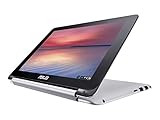 ASUS Chromebook Flip 10.1-Inch Convertible 2 in 1 Touchscreen (Rockchip, 4 GB, 16GB SSD, Silver)