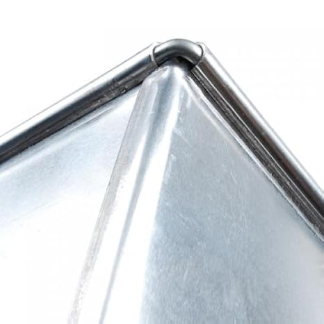 Kingstons - Caja rectangular de aluminio para hornear pan de molde, con tapa