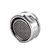 Sumnacon 3 Packs Low Flow Faucet Aerator - 24 mm Male Thread Faucet Bubbler Sink Aerator / Laminar Bubble Water Saving Faucet Aerator with Gasket for Kitchen and Bathroom, Chrome (3 Packs)