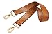 Live Up 24.8” Leather Replacement Strap for Handbags Shoulder Bag With Metal Buckles(Brown-Gold Hardware)