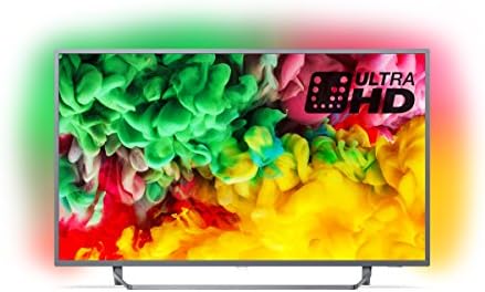 Philips 43PUS6753/12 43-Inch 4K Ultra HD Smart TV with HDR Plus, Freeview Play and Ambilight 3-sided - Dark Silver (2018 Model)