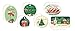 Cavallini Vintage Christmas Glitter Gift Tags