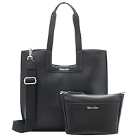 Calvin Klein Bette 2 in 1 Tote, Black/Silver