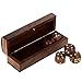 Handmade Indian Dice Game Set with Decorative Storage Box - Includes 20 MM 5 Wooden Dice
