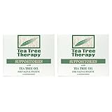 Tea Tree Therapy Vaginal Suppositories with Oil (2-Pack of 6)