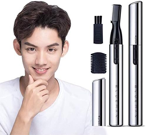 Amazon 21進化版 眉毛シェーバー 眉毛カッター フェイスシェーバー メンズ 眉毛カッター 顔そり 男性専用 まゆげカッター 電動 フェイス用 眉毛剃り 頬 脇 足 うぶ毛 産毛処理 マユコーム付き 替刃式 内刃水洗い可能 乾電池式 コンパクト 低騒音