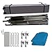 Leader Accessories Pop Up Canopy Tent 10'x10' Canopy Instant Canopy Shelter Straight Leg Including Wheeled Carry Bag, Blue