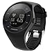 RuenTech Compatible for Polar M200 Replacement Bands Silicone Strap Sport Wristband for Polar M200 GPS Running Sports Watch (Black)