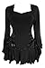 Dare to Wear Bolero Corset Top: Romantic Victorian Gothic Stylish Women's Plus Size Tunic for Everyday Halloween Cosplay Festivals, Black 1x