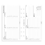 filoFax 68420 Refill for Year 2016 Personal Week On Two Pages Horizontal Diary With Appointments