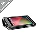 Acase Slim Case / Cover for Nexus 7 (Google Nexus 7 tablet) - Premium PU Leather with Flip Stand Suppot Wake/Sleep Function (BLACK)