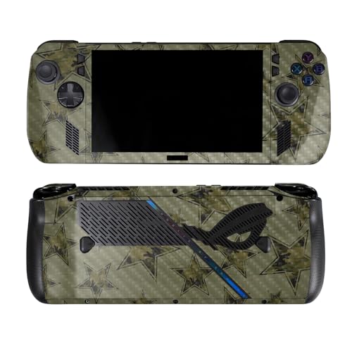 Carbon Fiber Skin Compatible with Asus ROG Ally X - Army Star - Premium 3M Viny…